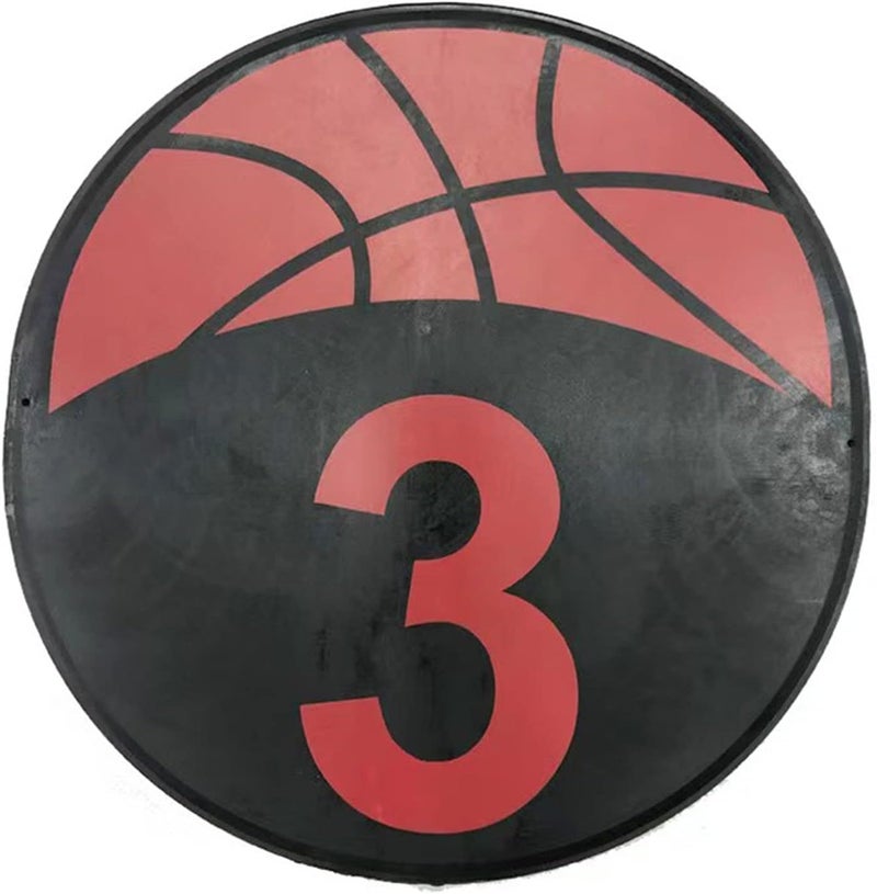 MUSKULO MONSTRO Basketball Training Discs with Numbers, 9" Colorful Anti-Slip Rubber Markers for Agility Drills, 5/10-Pack Waterproof Floor Spots with Carry Bag for Indoor/Outdoor Coaching & Training - Image 3